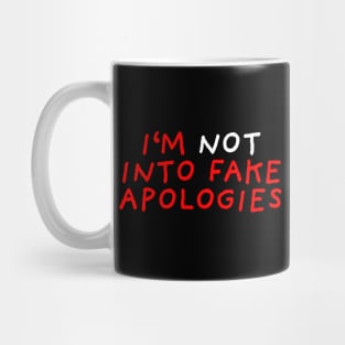 Fake Apologies | Black Mug